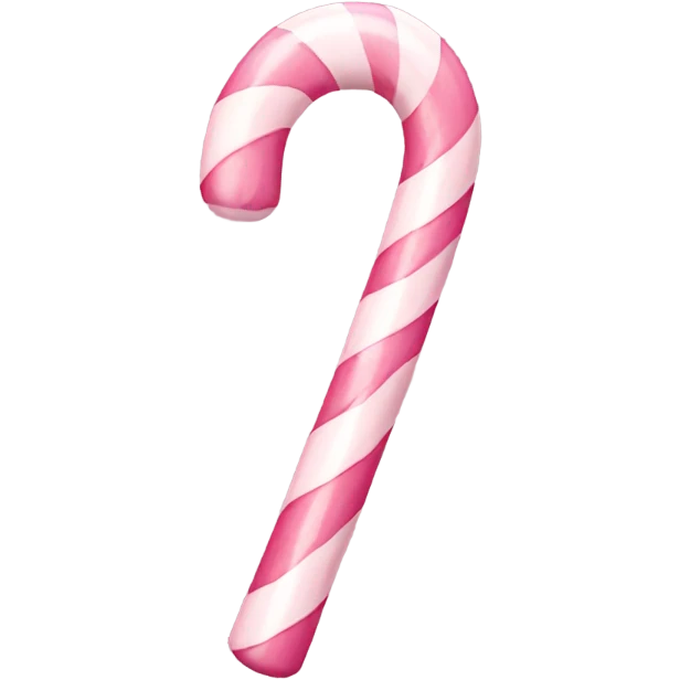 Light pink candy cane  emoji