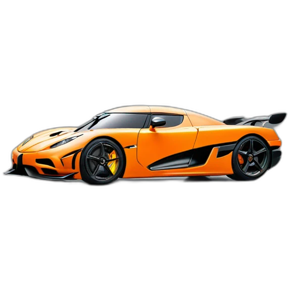 Koenigsegg Jesko orange emoji