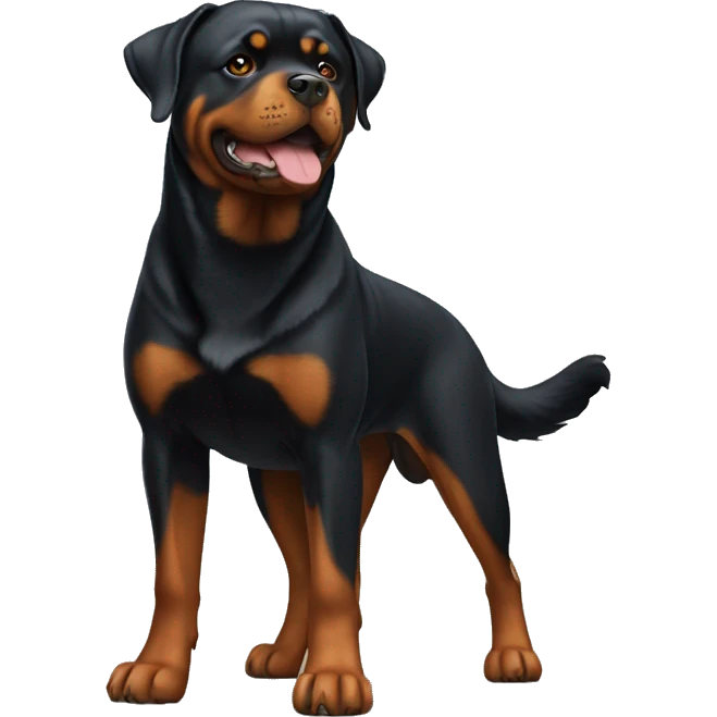 Rottweiler Dog Full Body emoji