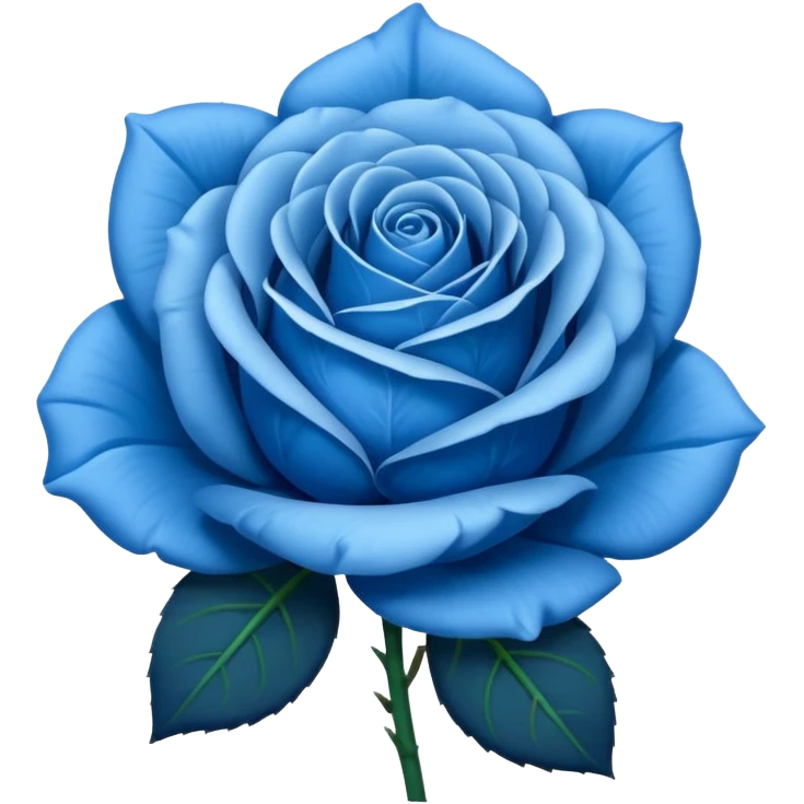 Blue rose emoji