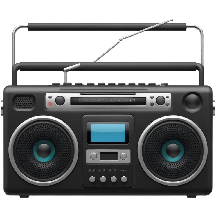 minimalistic boombox emoji