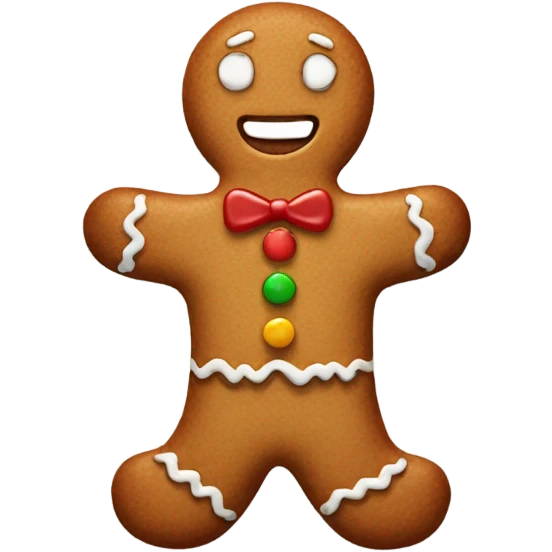 gingerbread man emoji