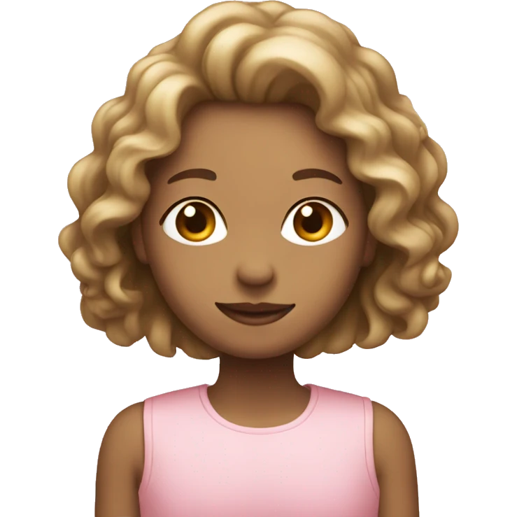 A light pink emoji