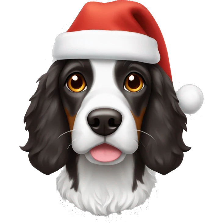 Tri color springer santa hat emoji