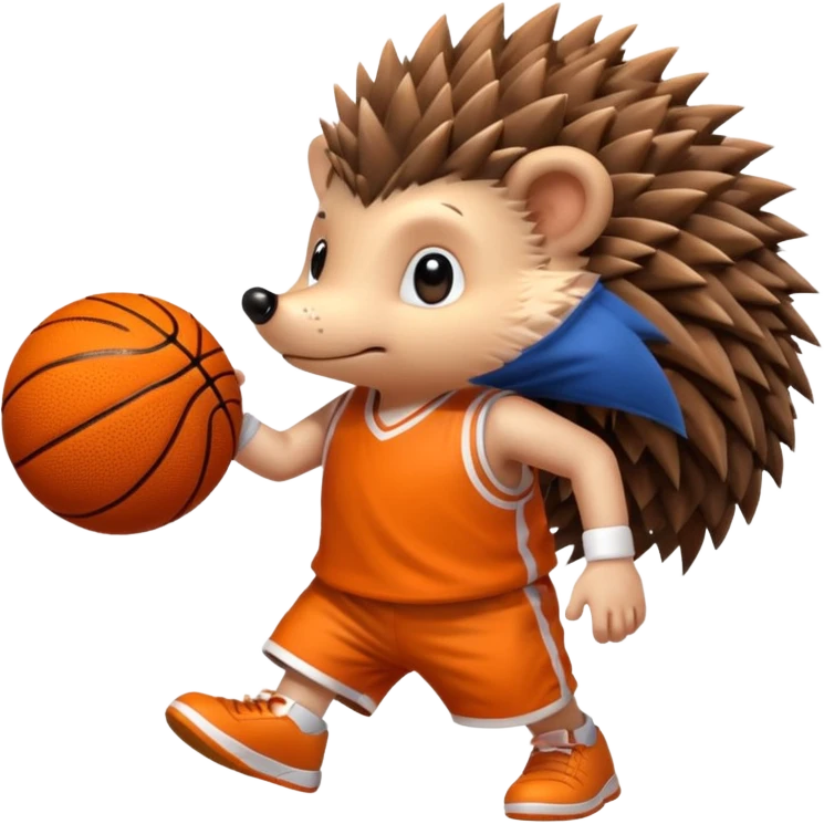 hedgehog playing basketball emoji