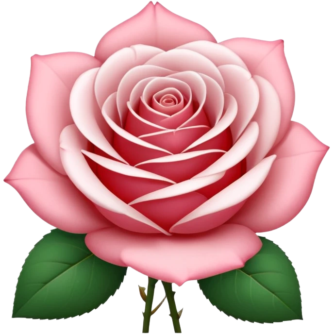 rose shape flower, no stem, no leaves, now make the whole flower COMPLETELY WHITE emoji