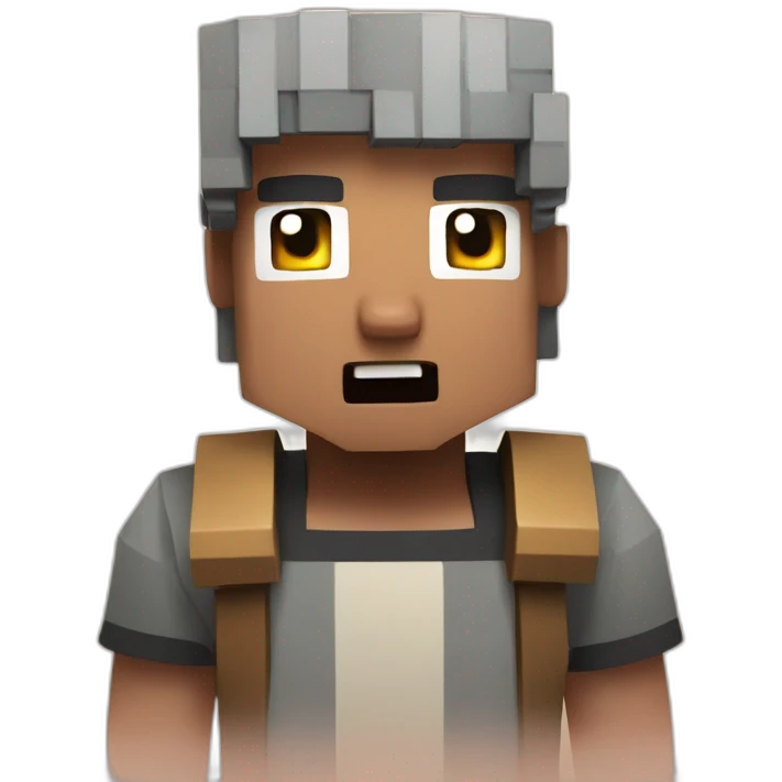 Minecraft villager shocked emoji