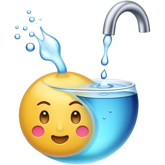 баклажан в руке и брызги emoji