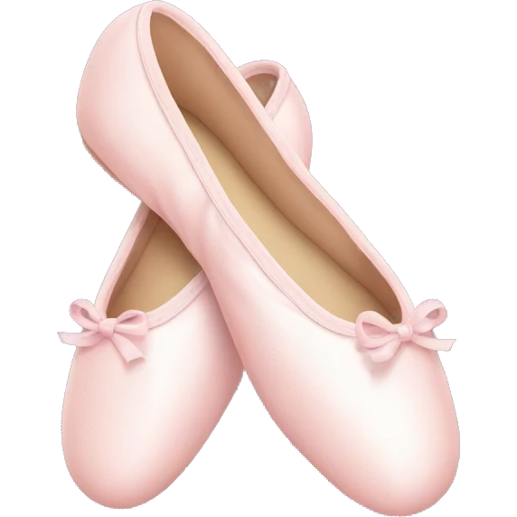 Pale pink ballet shoes emoji