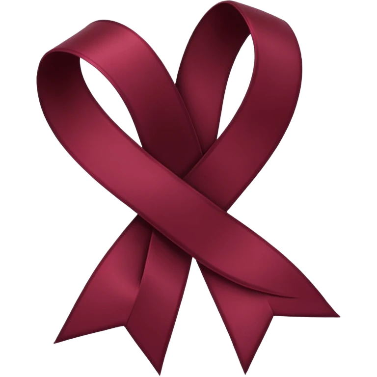 bordo kurdele koyu renk  emoji