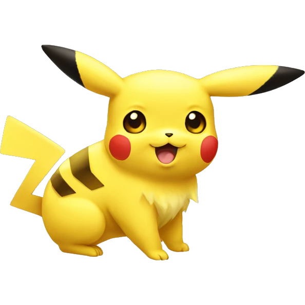 small pikachu yellow  emoji