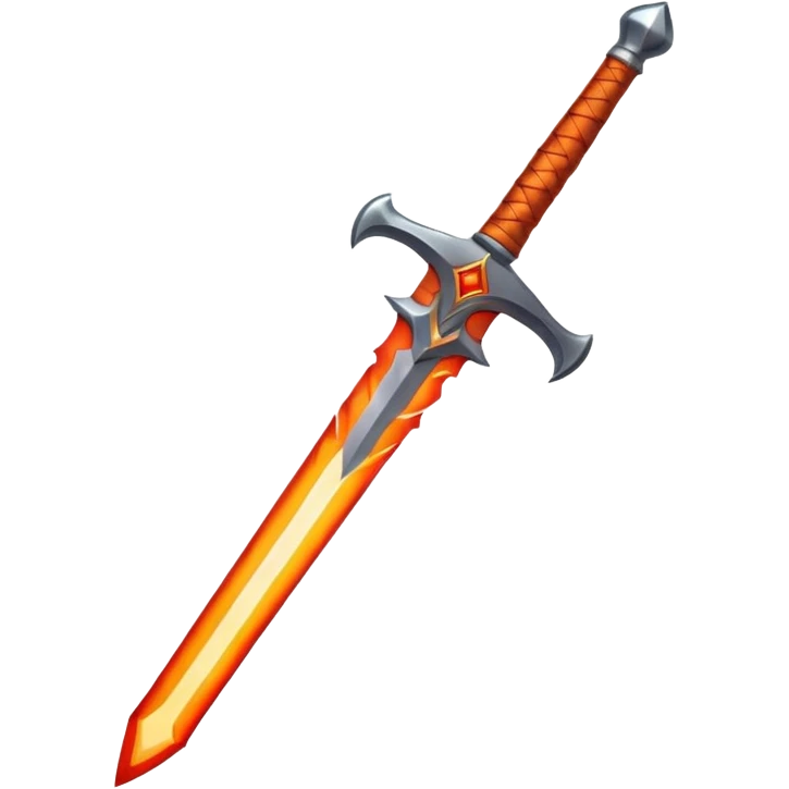 flaming sword emoji