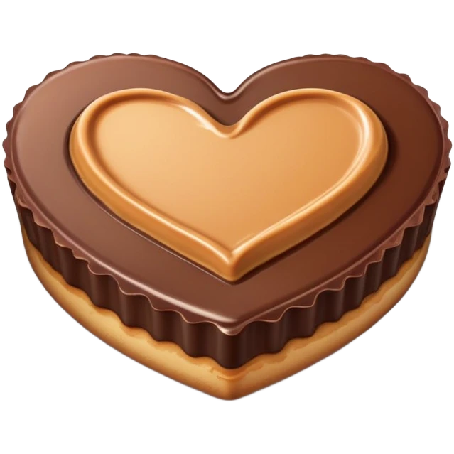 peanut butter cup heart emoji