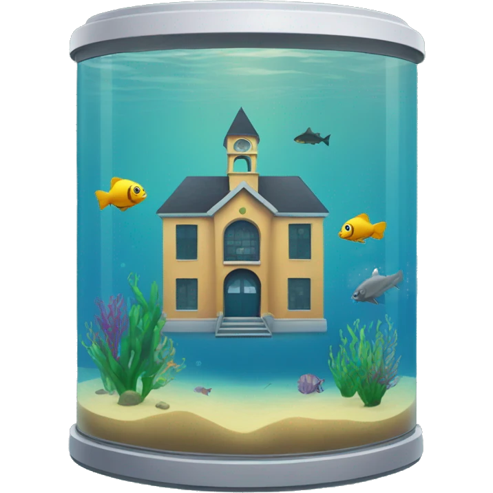 A school in an aquarium  emoji
