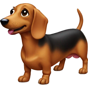 Sausage dog  emoji