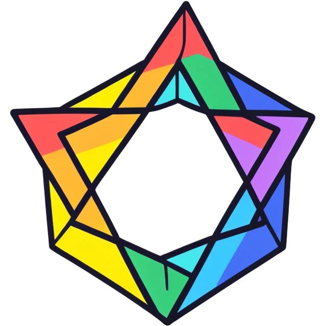 Rainbow Hexagram emoji