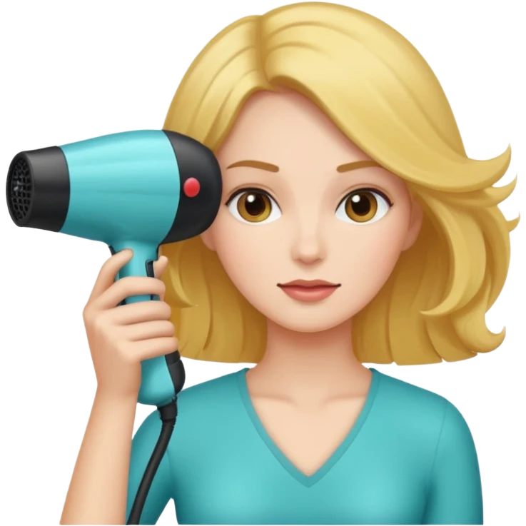 Woman with Hair Dryer emoji