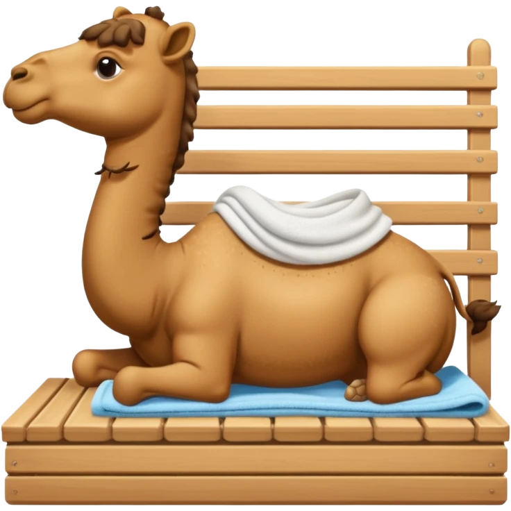 Camel in sauna emoji