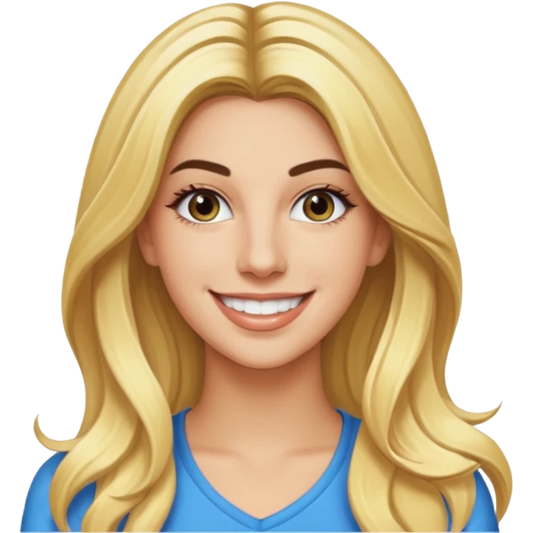 Lele Pons with long blonde hair emoji