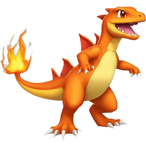 Charmander-Charmeleon-Charizard-Fakemon Full body emoji