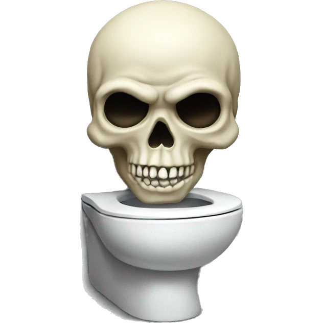 skibidi toilet skull emoji