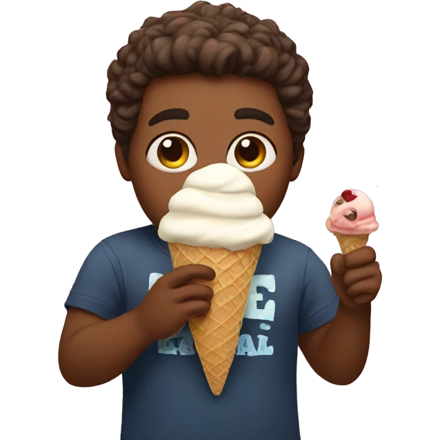 Me eating ice cream emoji