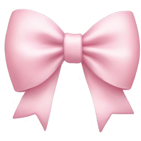 light pink bow emoji emoji