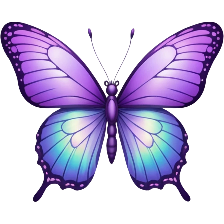 Borboleta roxa emoji emoji