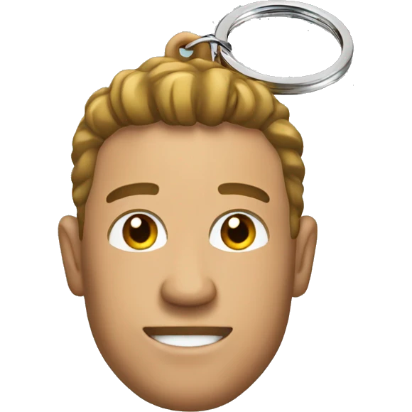 man as a keychain emoji