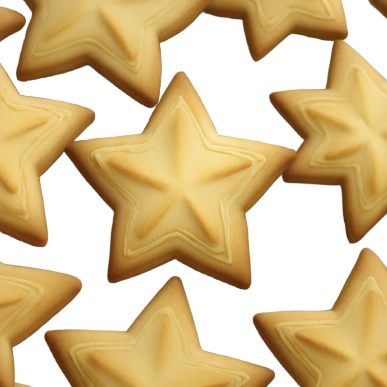 Dalgona cookie star emoji