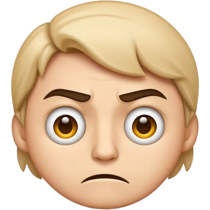 ambiguous negative emotion stylized emoji emoji