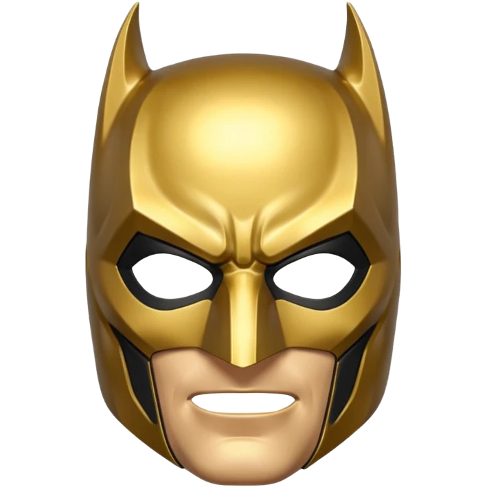 Golden Batman Mask emoji