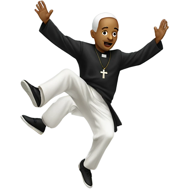 Breakdancing priest emoji