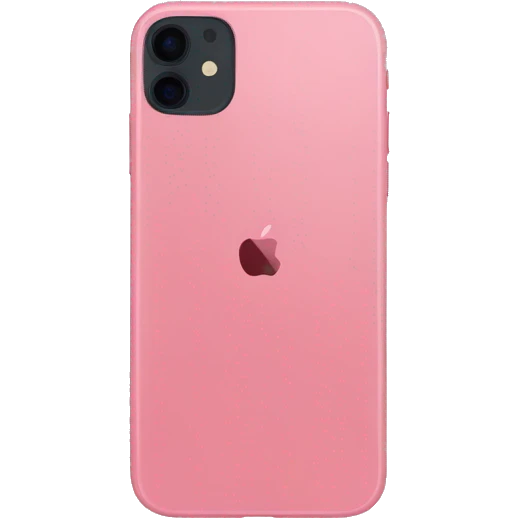 pink Iphone 11 emoji