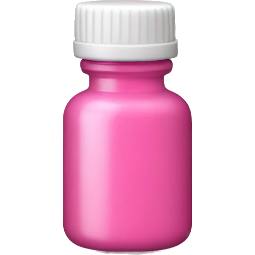 Adderall pink bottle  emoji