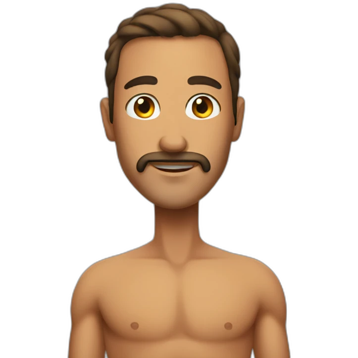 A man wearing a bikini emoji
