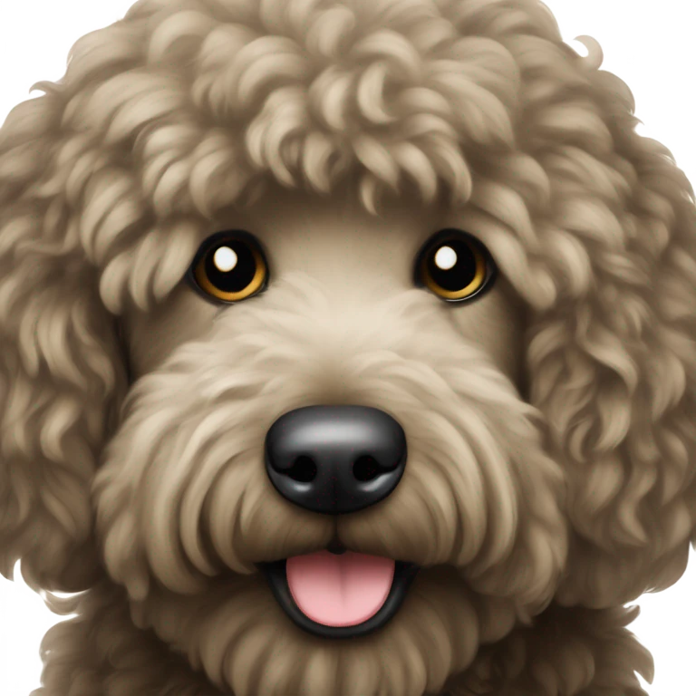  black golden doodle emoji