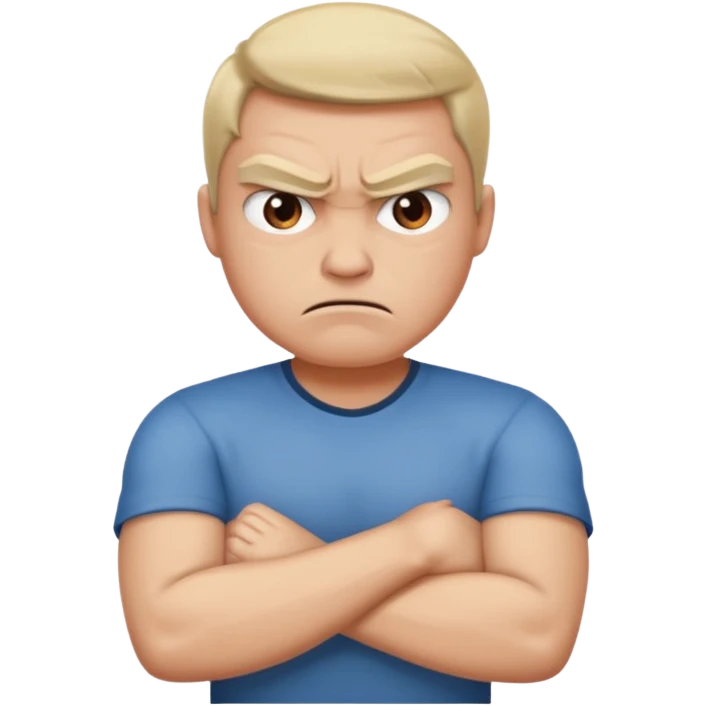 angry face with arms crossed emoji