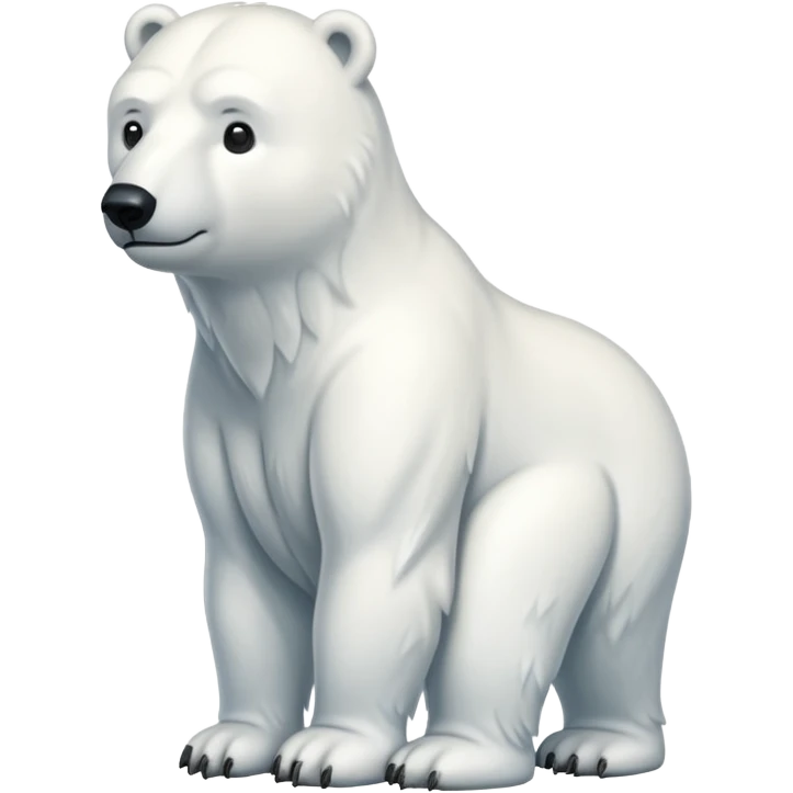 Full body polar bear emoji