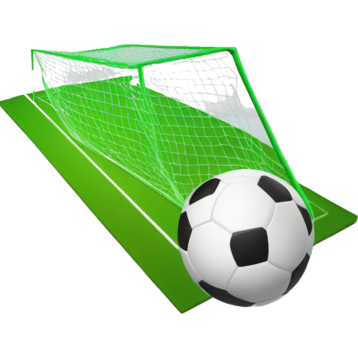 Scoring soccer goal like a laser  emoji