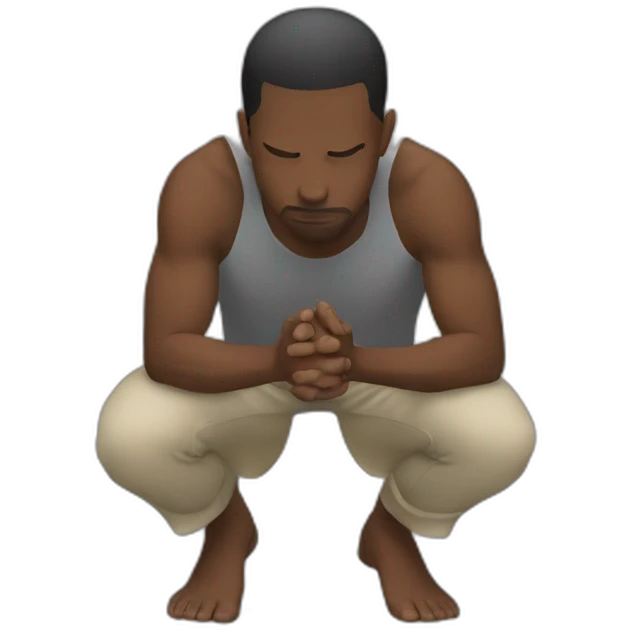 A person kneel down emoji