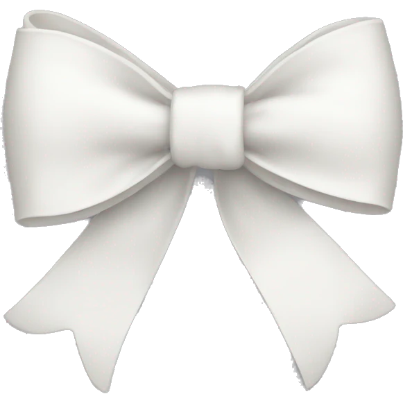 white bow  emoji