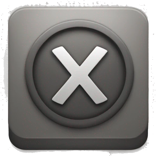 x button emoji