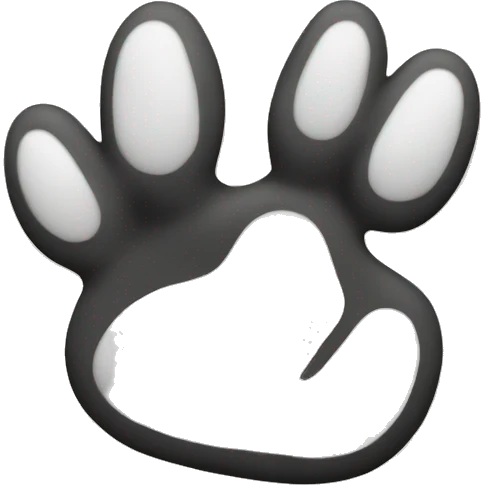 cat paw sign of the horns emoji