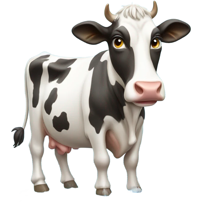Cow showering emoji