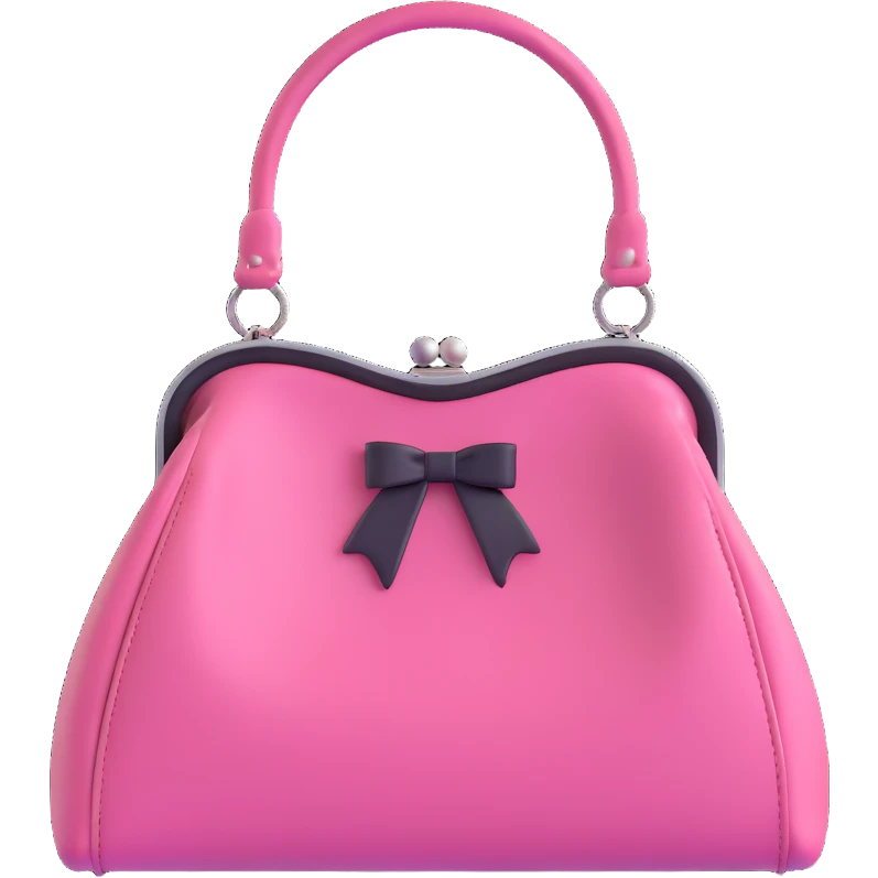 pink and black gothic purse emoji