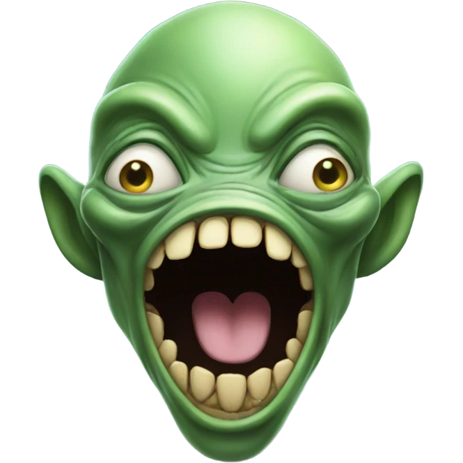 alien with a big mouth  emoji