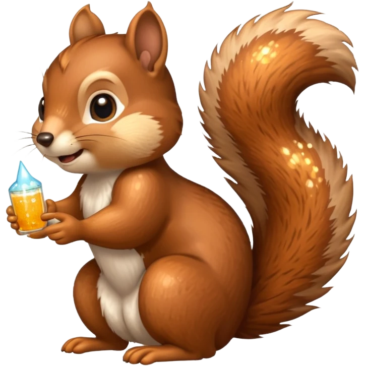 sparkly squirrel emoji
