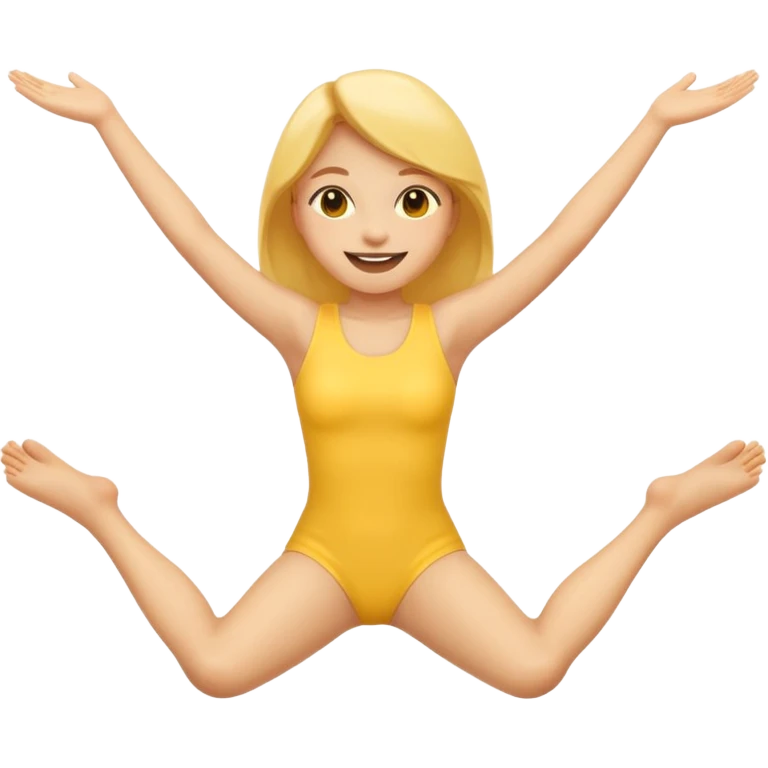 spread legs upward girl emoji emoji