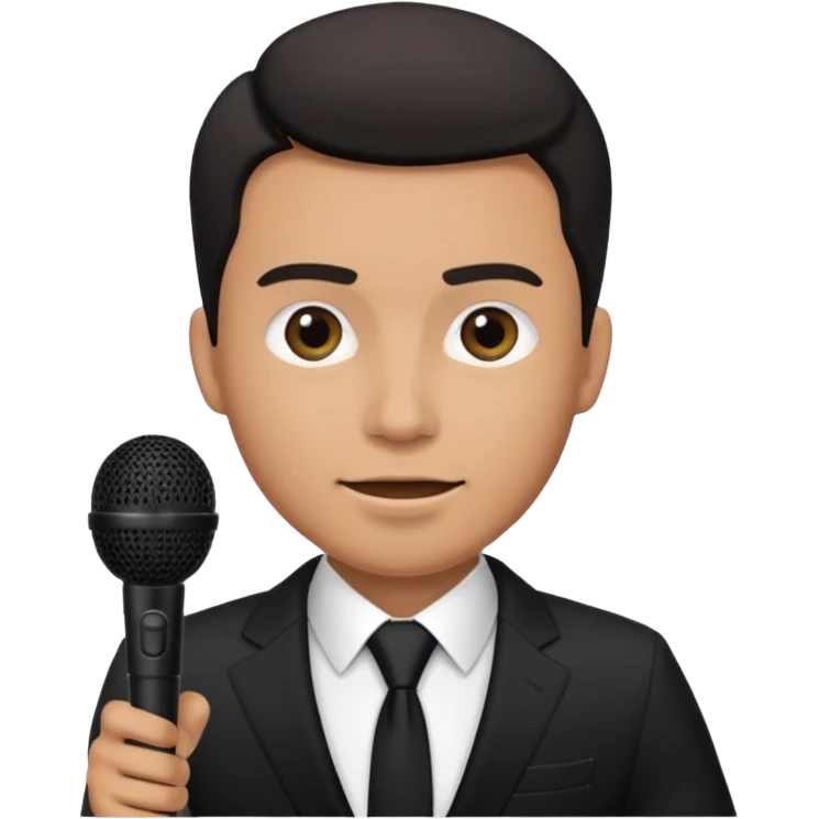 ramadan, man with microphone emoji